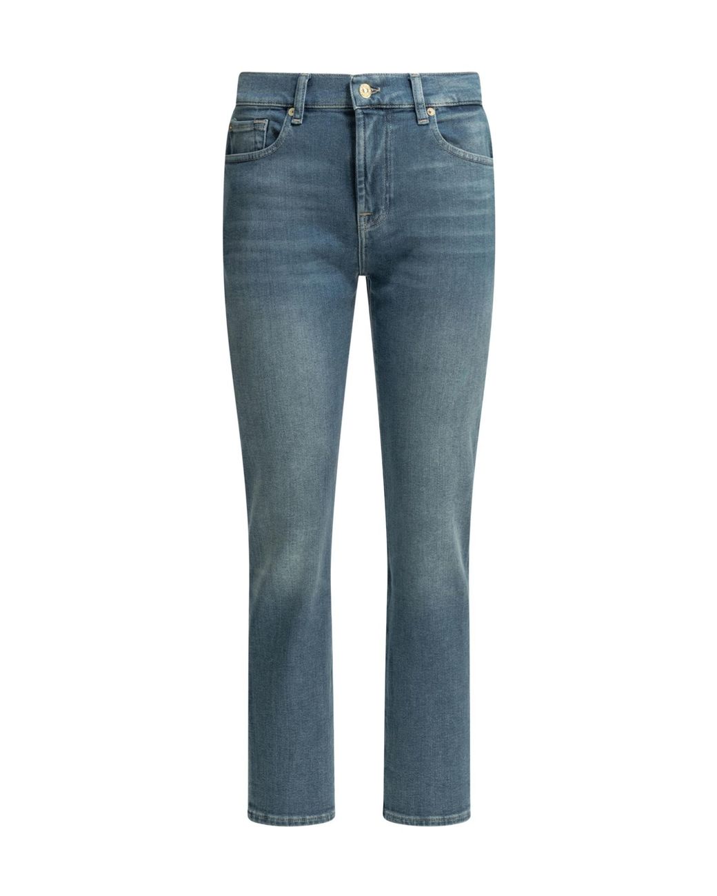 7 For All Mankind Blue Relaxed Skinny Jeans