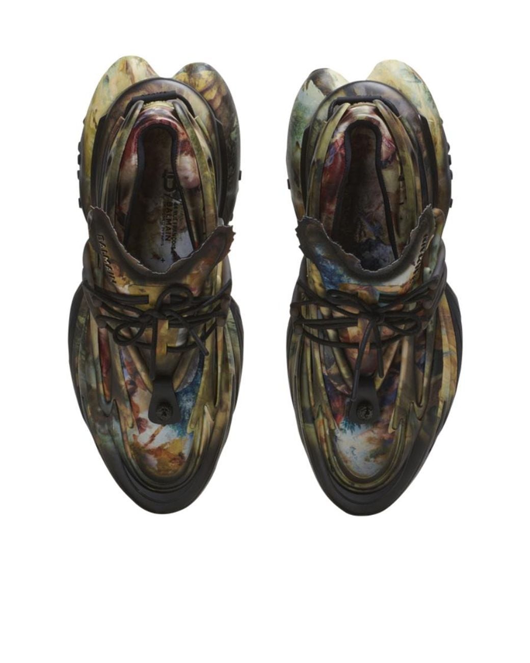Balmain Multicolor Unicorn Logo Low-Cut Skate Shoes for men