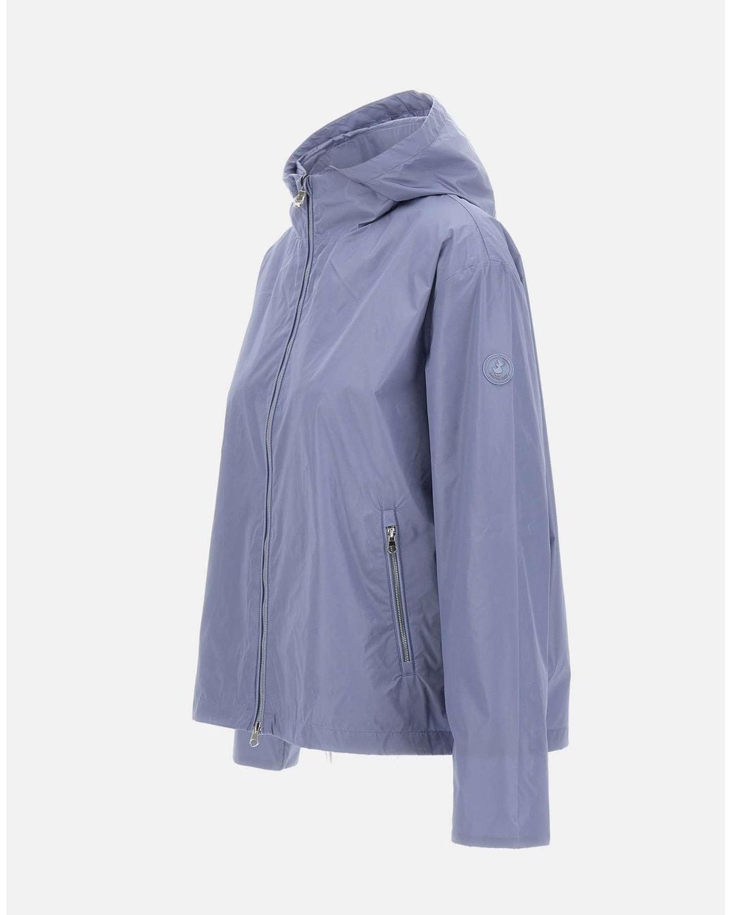 Save The Duck Blue Hooded Zip-Fastening Jacket