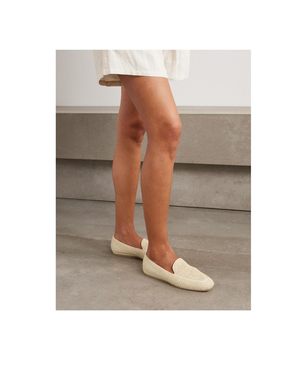 Stuart Weitzman Natural Simple Flat Shoes