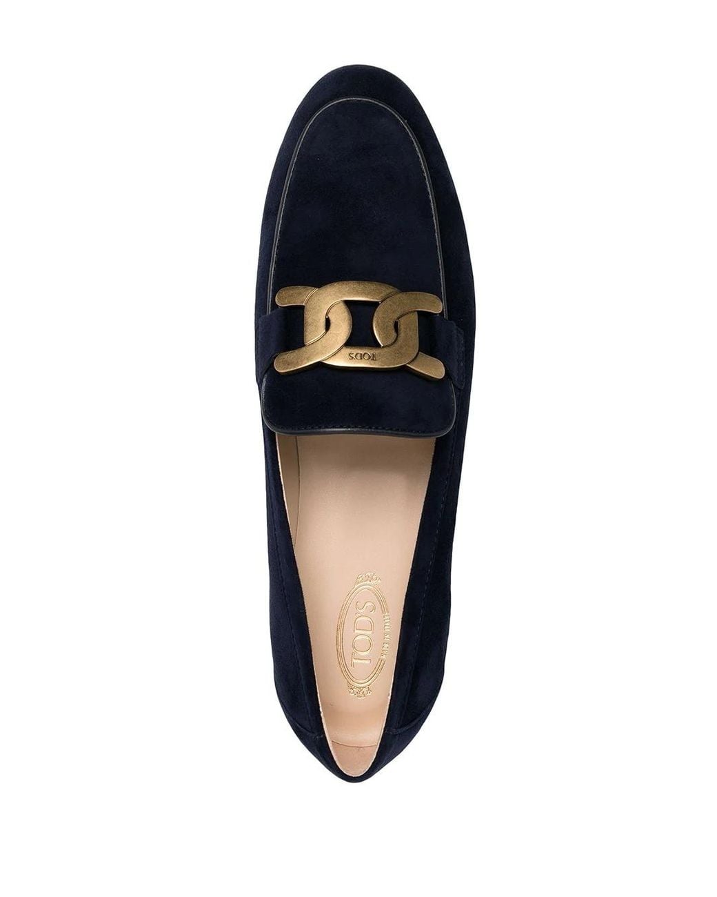Tod's Blue Kate Buckle Detail Loafers
