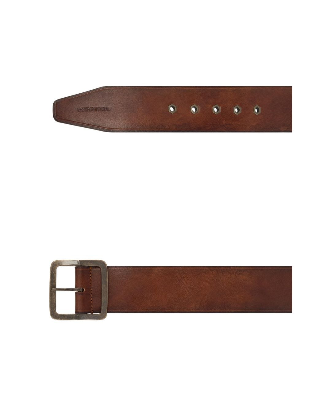 DSquared² Brown Buckle Belt for men
