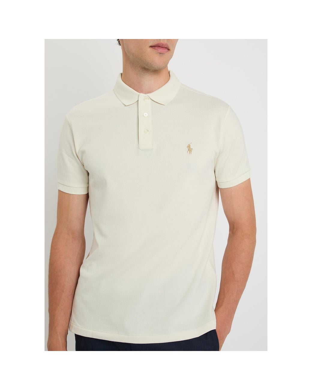 Polo Ralph Lauren White Short-Sleeved Polo Shirt for men