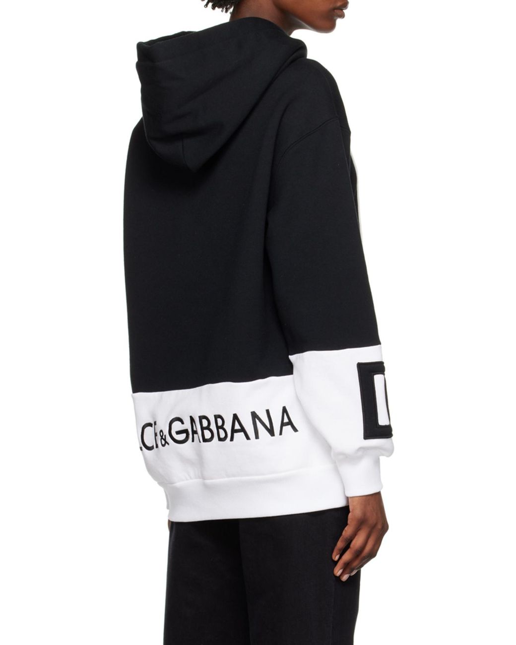 Dolce & Gabbana Black Dg Logo Sweater Mini Dress