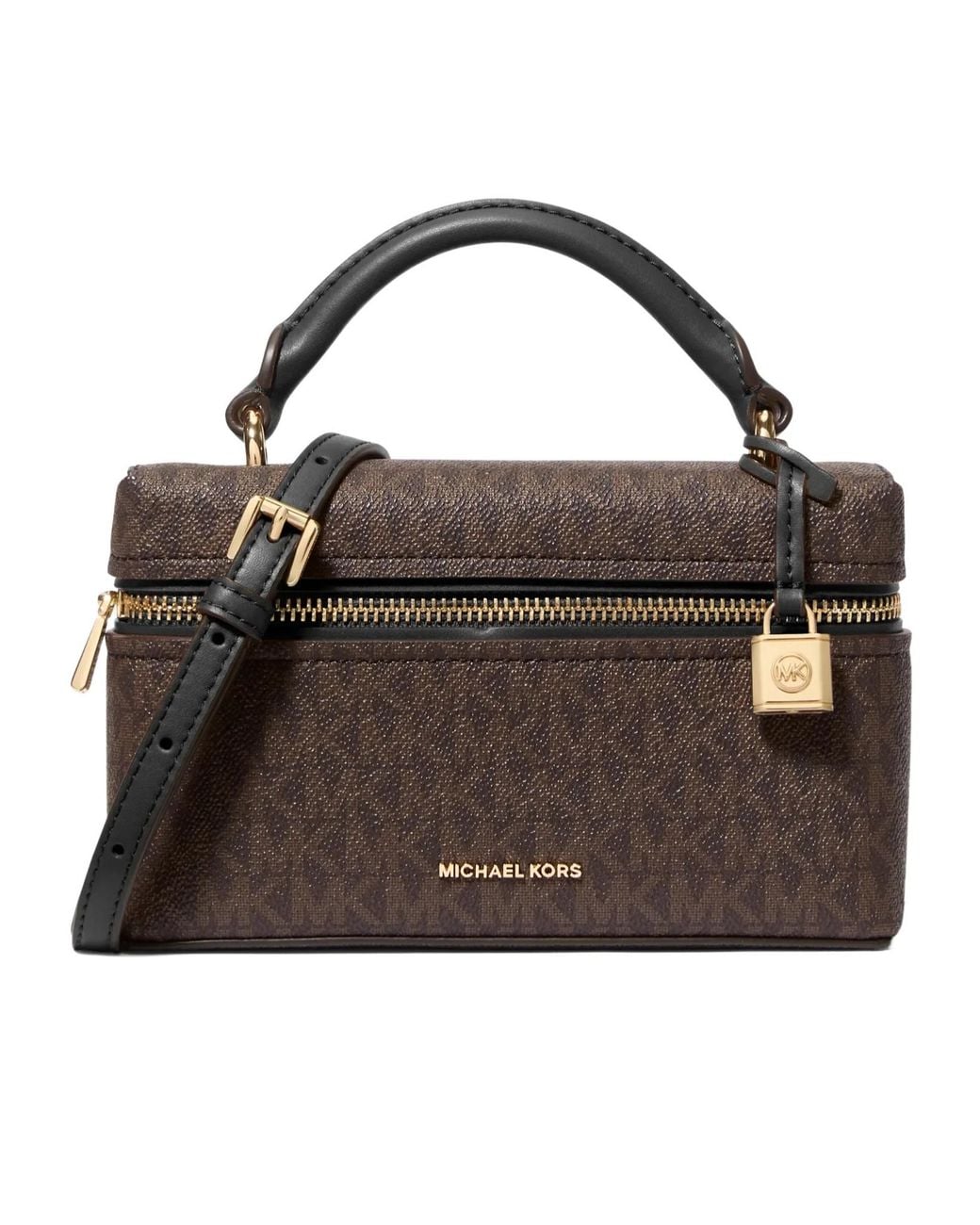 MICHAEL Michael Kors Black Jana Extra-Small Signature Logo Convertible Crossbody Bag
