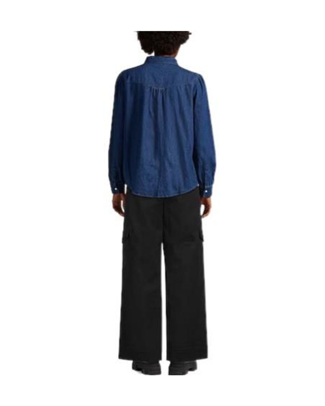 Ganni Black High Waist Cargo Pants
