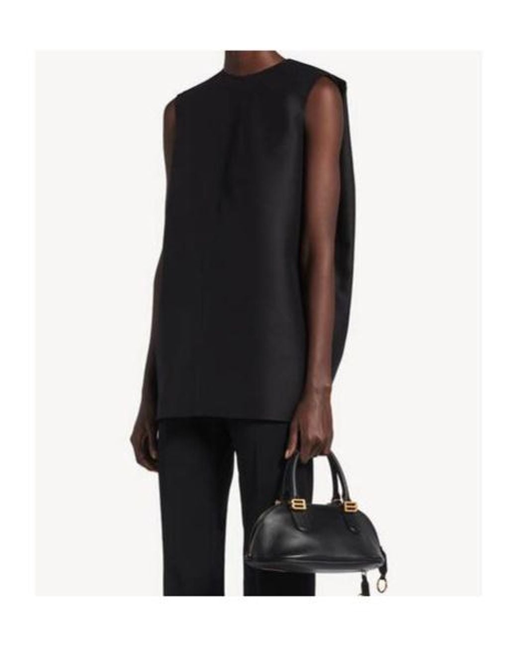 Balenciaga Black Mini Cocoon Dress