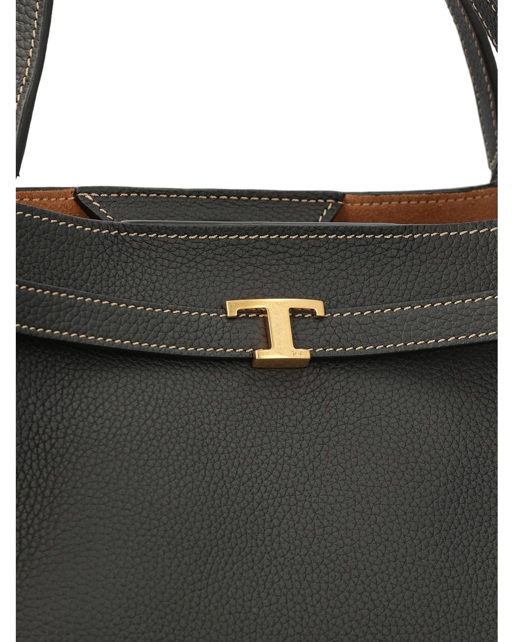 Tod's Black T Timeless Small Tote Bag