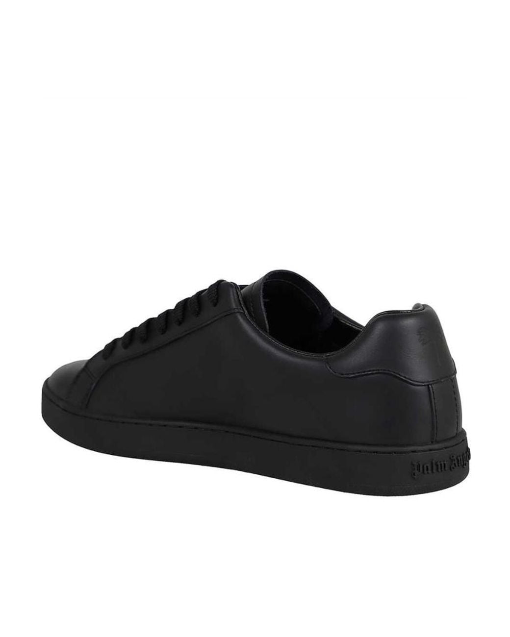 Palm Angels Black New Teddy Bear Tennis Sneakers for men