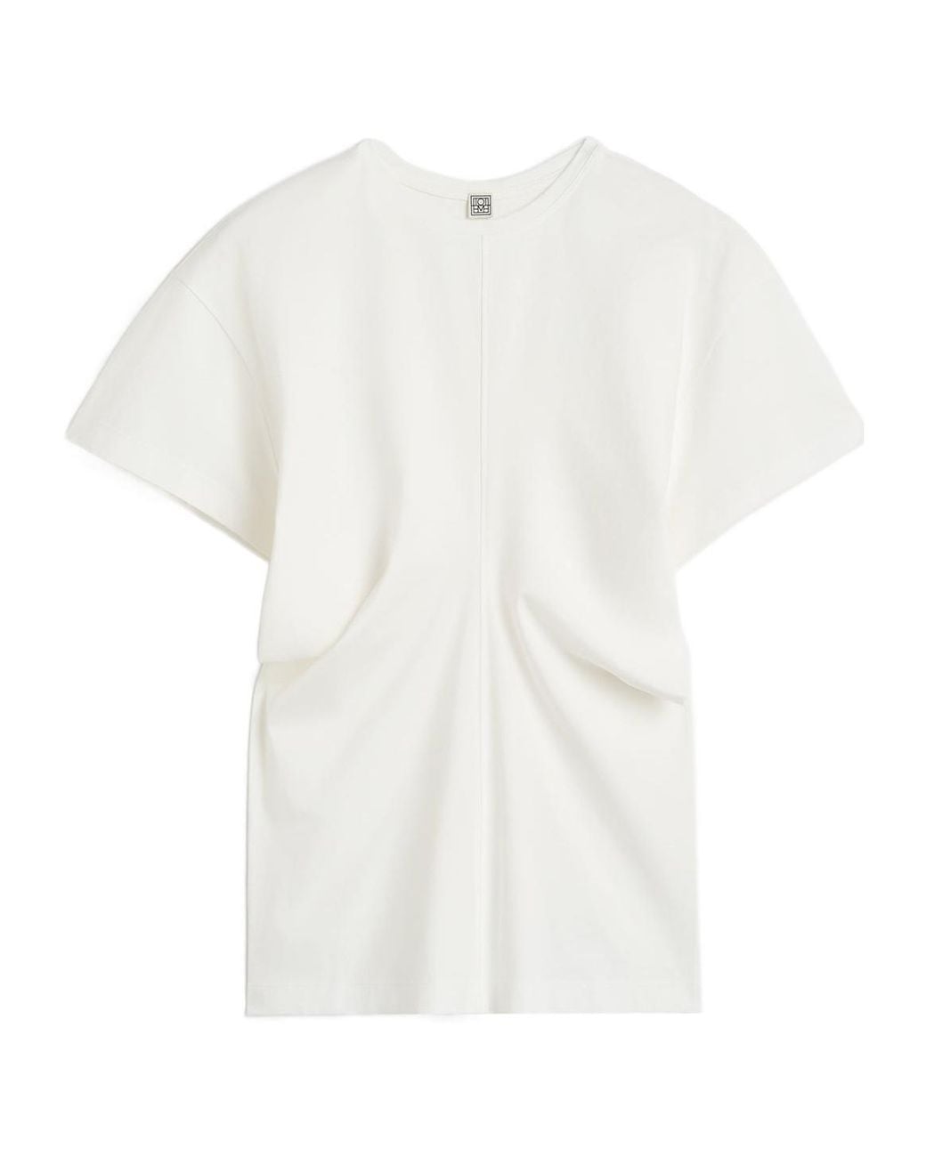 Totême White Totême Seam Detail T-Shirt