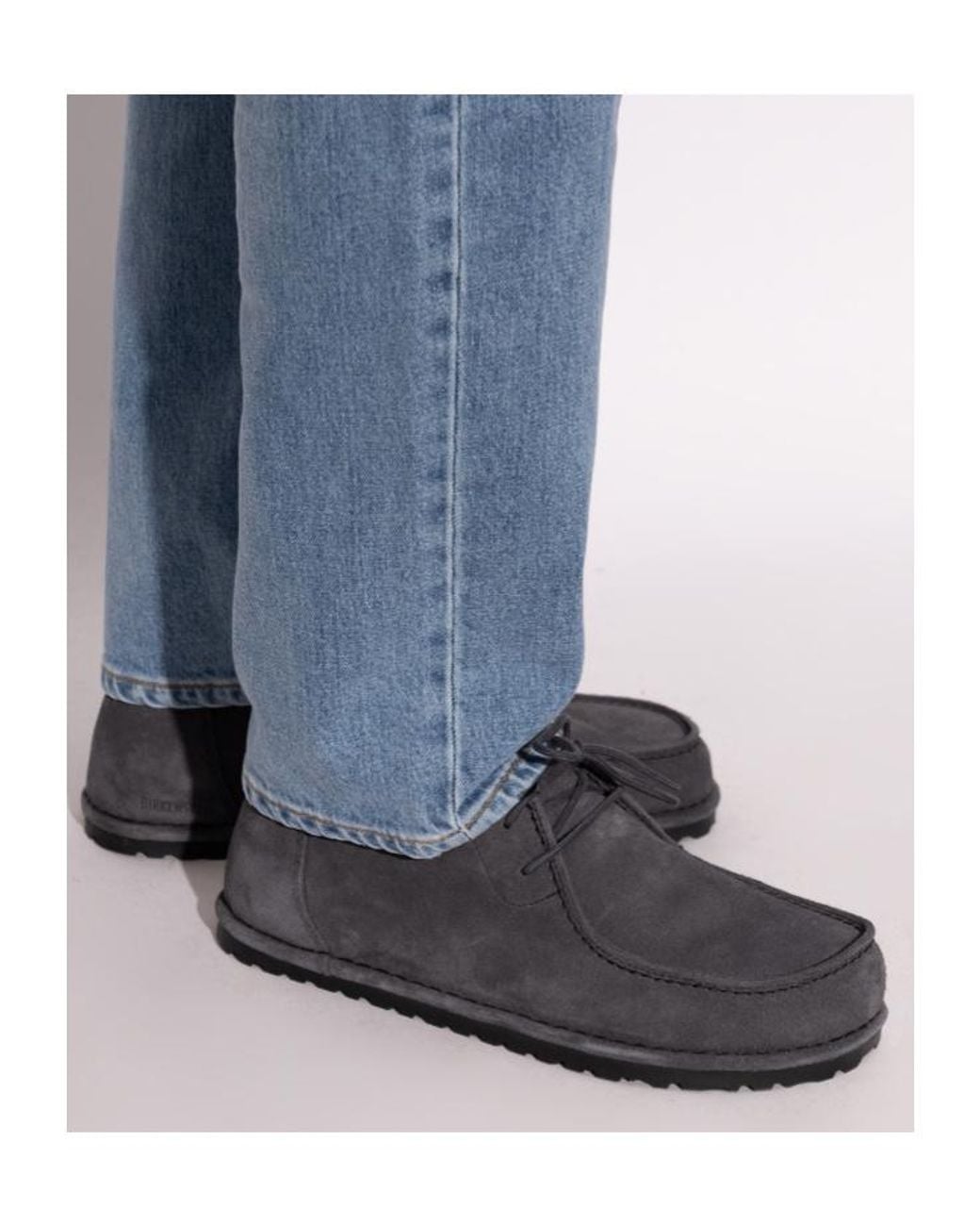 Birkenstock Black Utti Moccasin Lace-Up Shoes for men