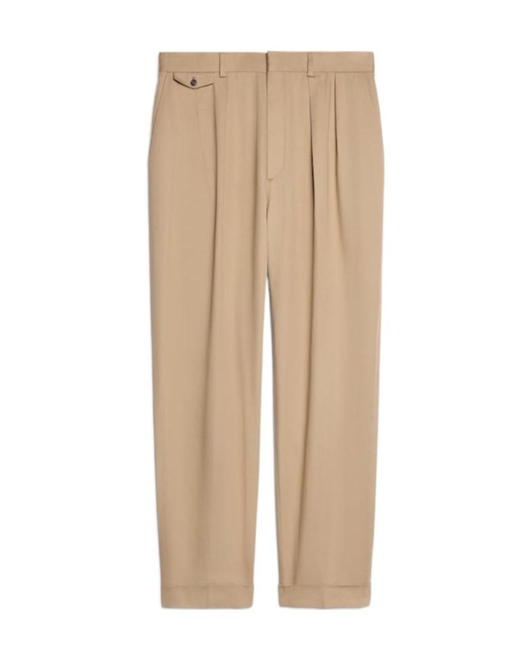 Céline Natural Pleated Trousers for men