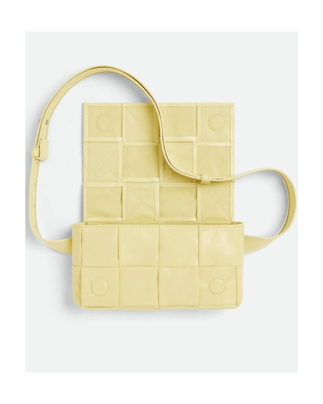 Bottega Veneta Natural Logo Woven Belt Bag for men