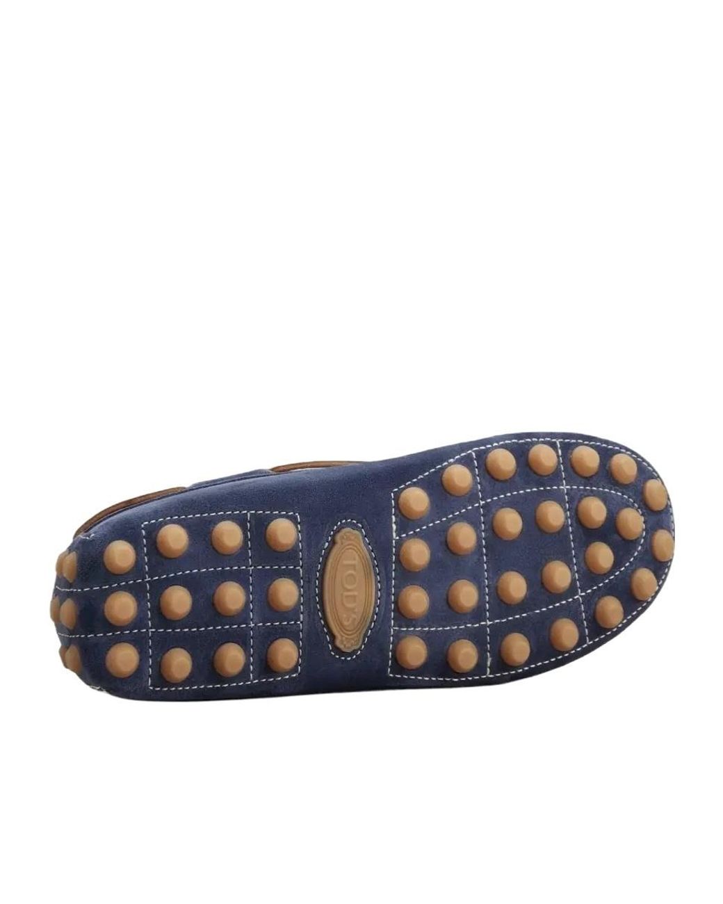 Tod's Blue Boat Gommino Bubble Loafers for men