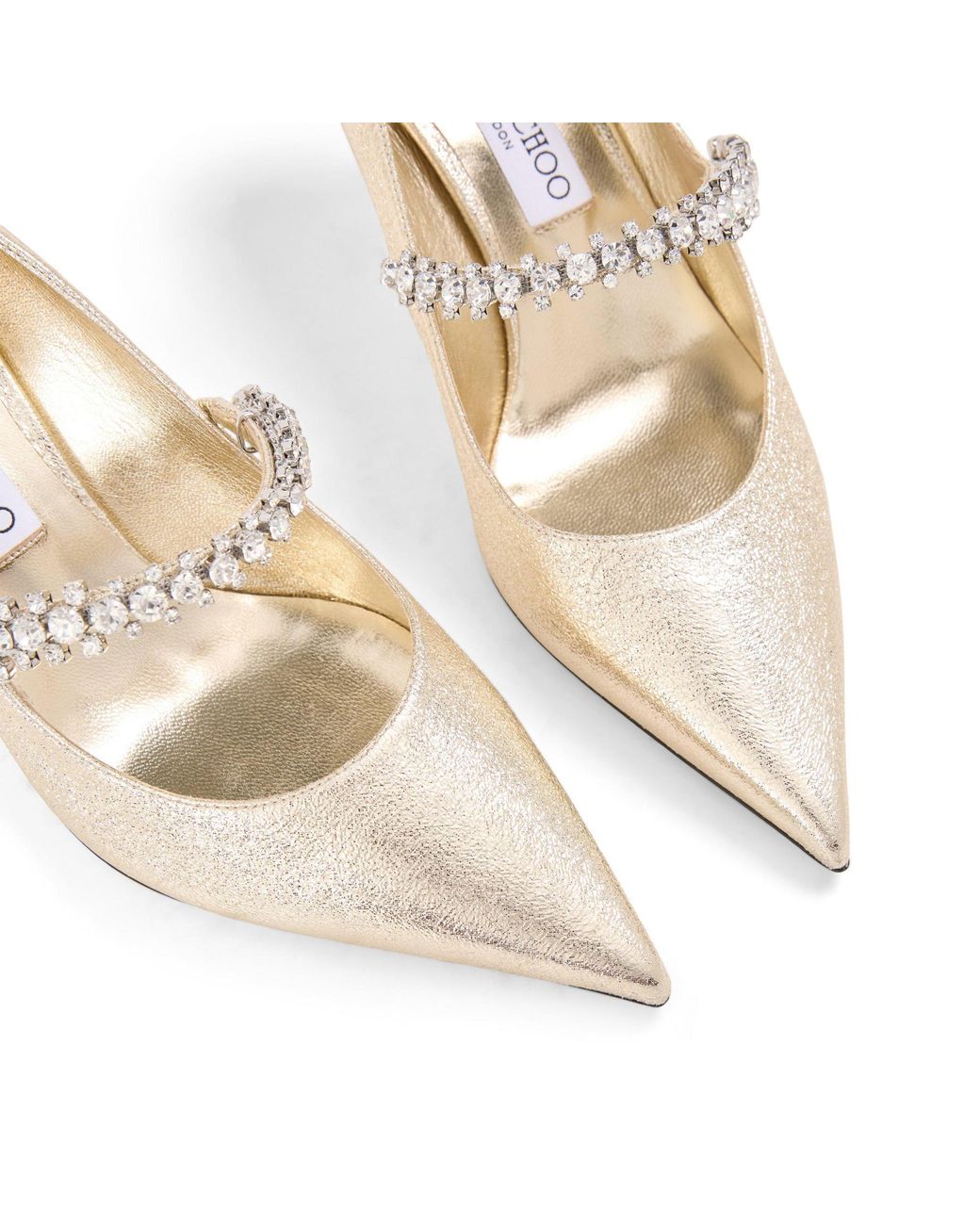 Jimmy Choo White Shiny Leather Shoes