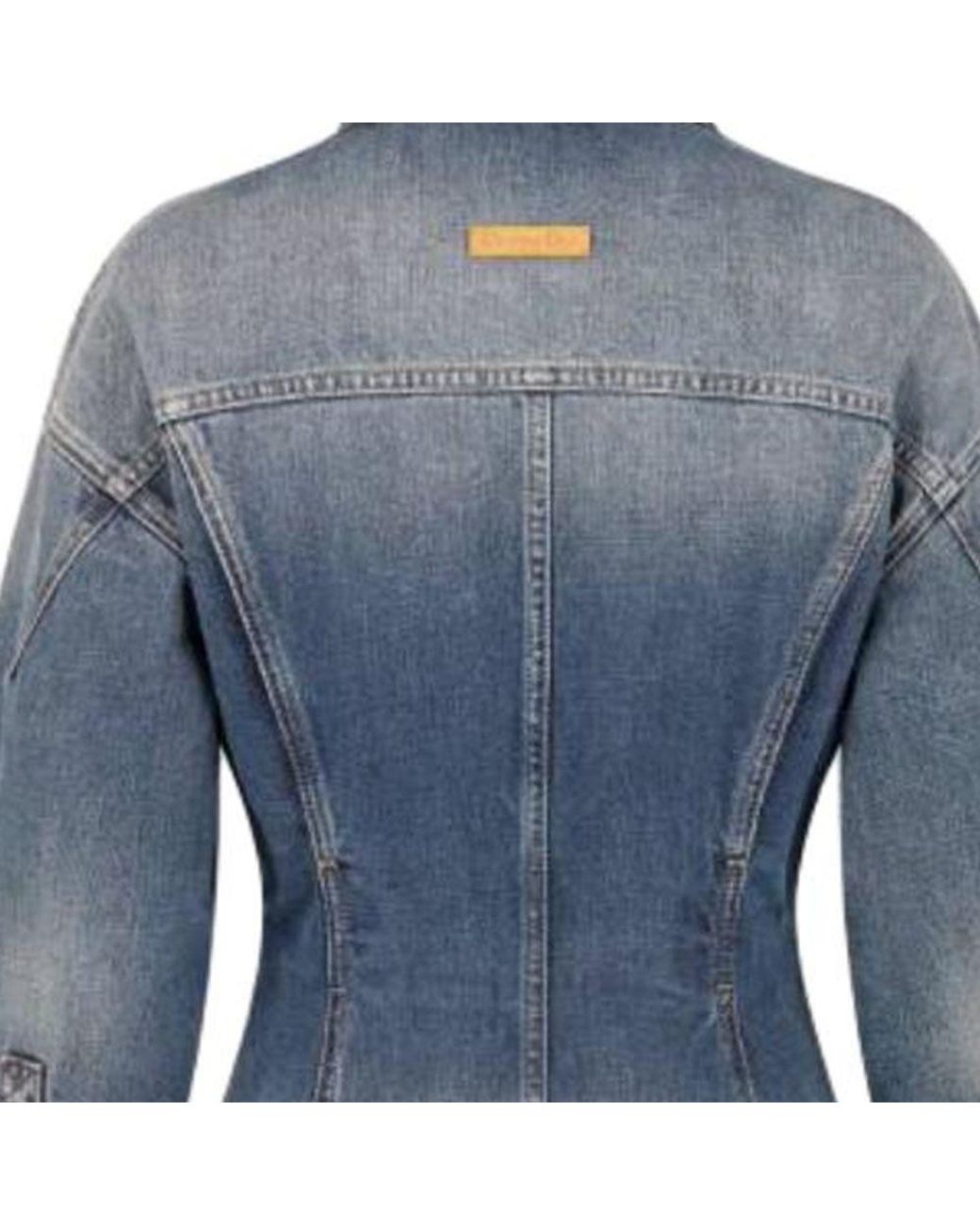 Dior Blue Fitted Denim Jacket