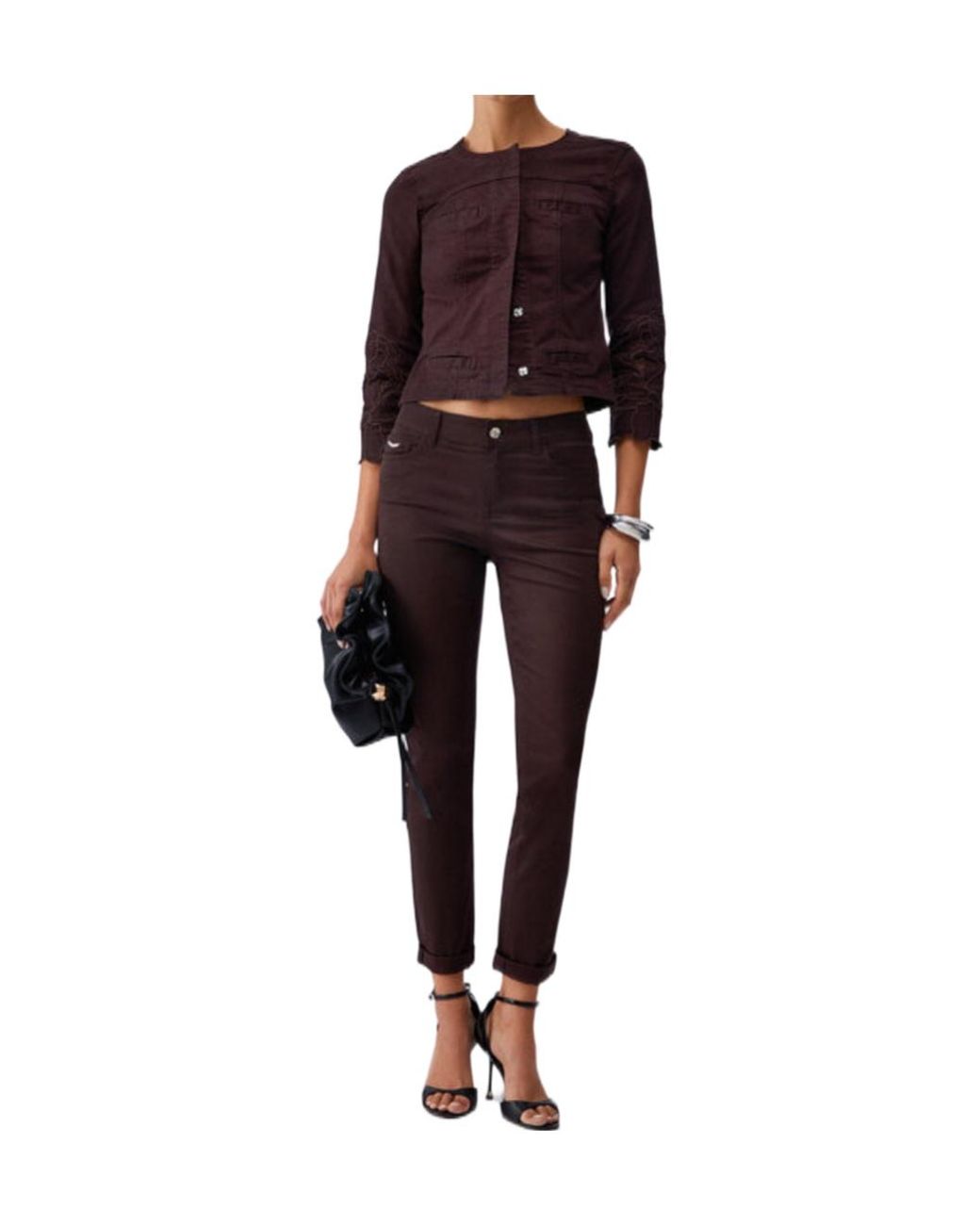 Liu Jo Red Regular-Fit Trousers