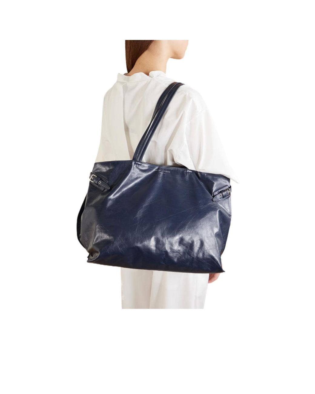 Proenza Schouler Blue Leather Large Tote Bag