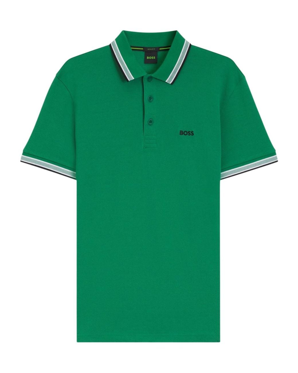 Boss Green Tipped Collar Polo Shirt for men