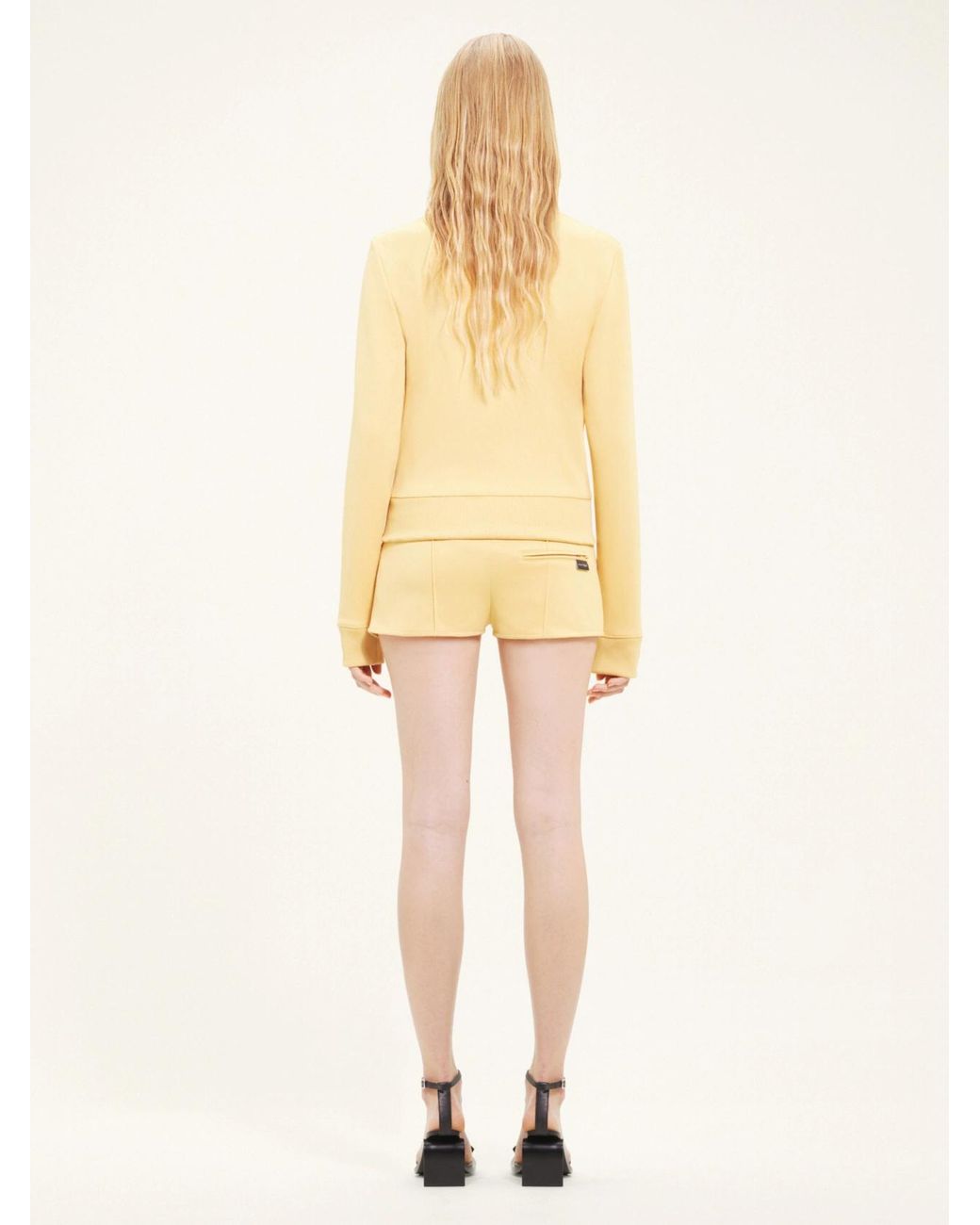 Courreges Natural Drawstring Shorts