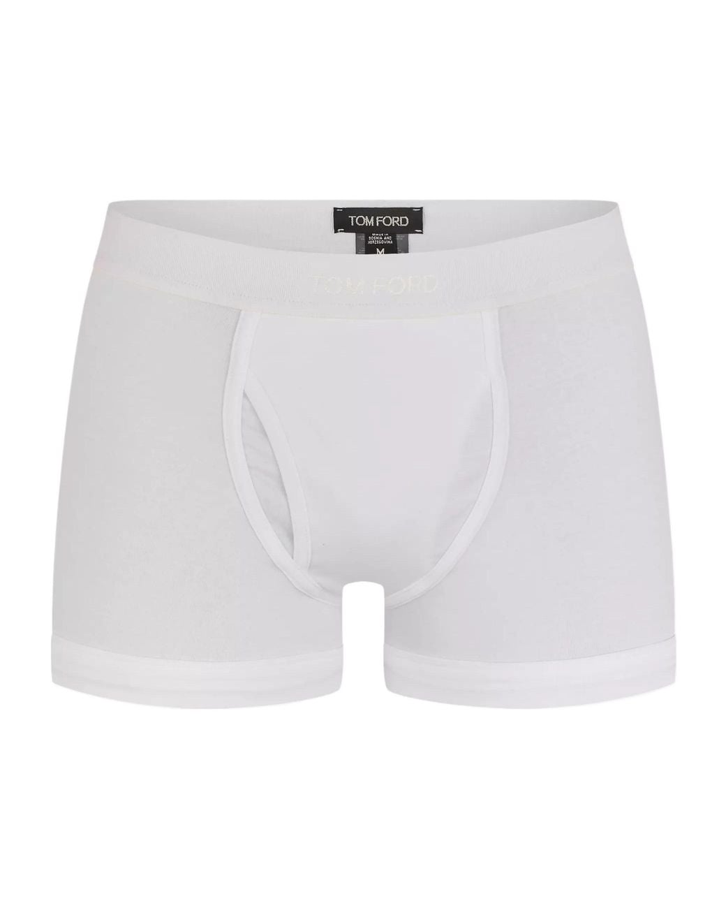 Tom Ford White Fitted Soft Breathable Slim Boxer Briefs for men