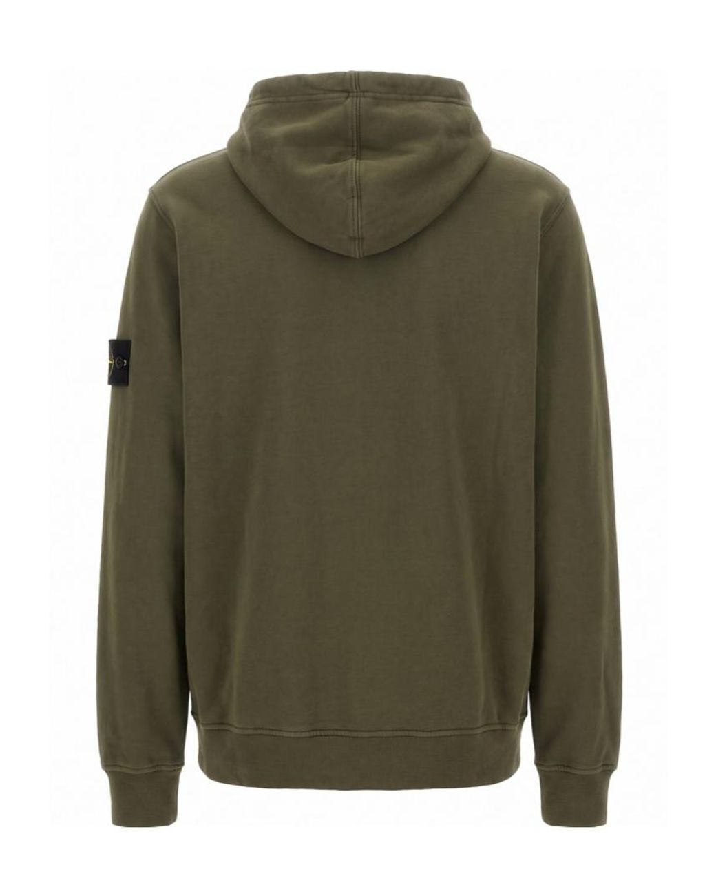 Stone Island Green Long-Sleeve Sweatshirt for men