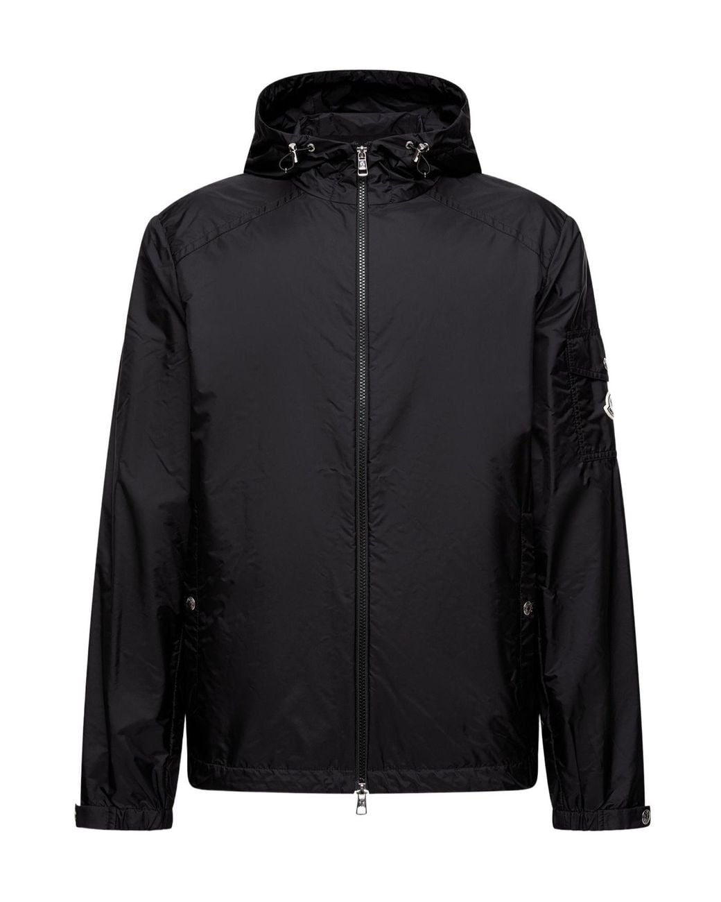 Moncler Black Etiache Hooded Rain Jacket for men