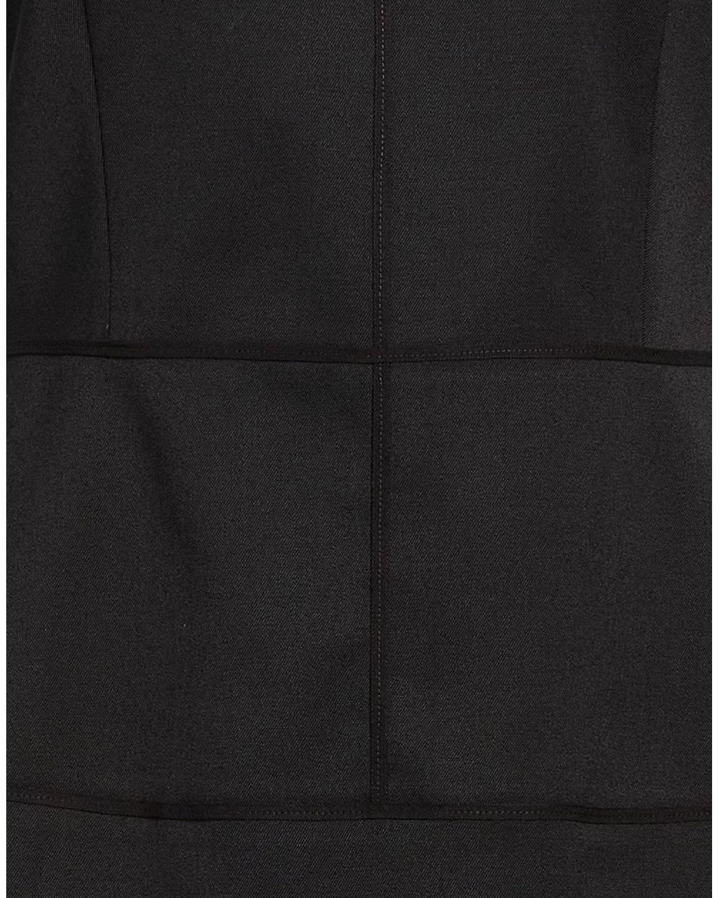 MM6 by Maison Margiela Black Sleeveless Solid-Color Dress