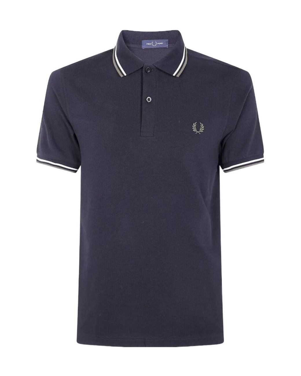 Fred Perry Blue Logo Polo Shirt for men