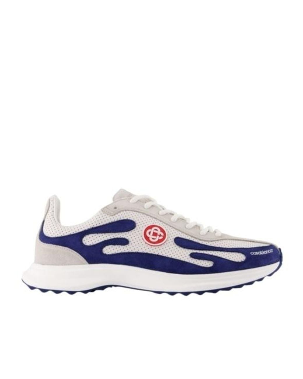 Casablanca Blue Round-Toe Low-Top Sneakers for men