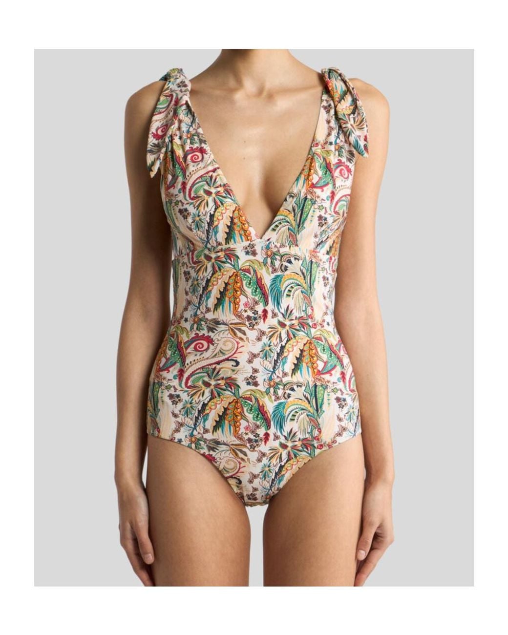 Etro White One Piece Swimsuit