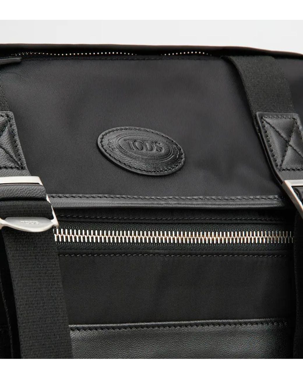 Tod's Black Flap Crossbody Bag for men