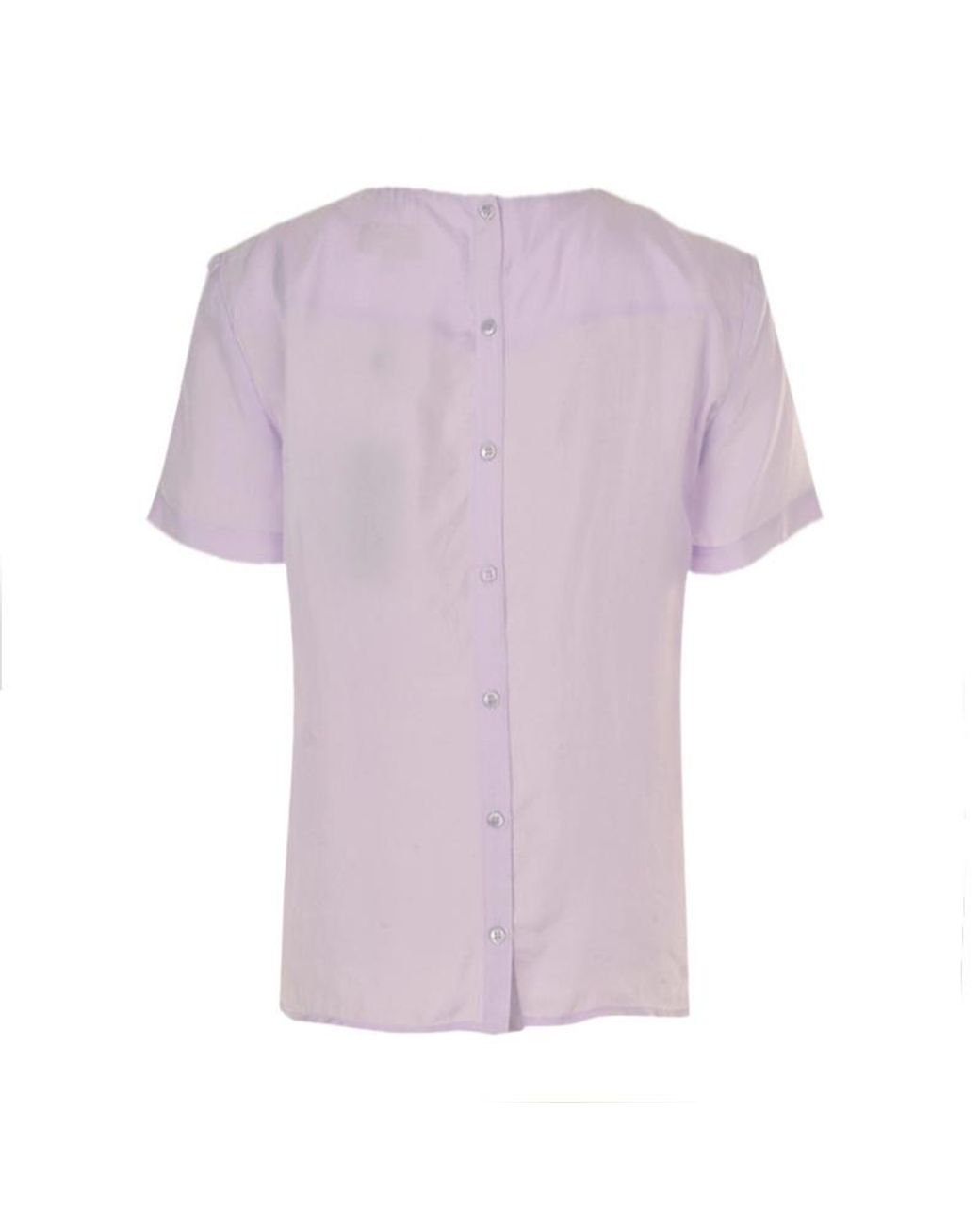 Armani Jeans Purple Ruffled T-Shirt