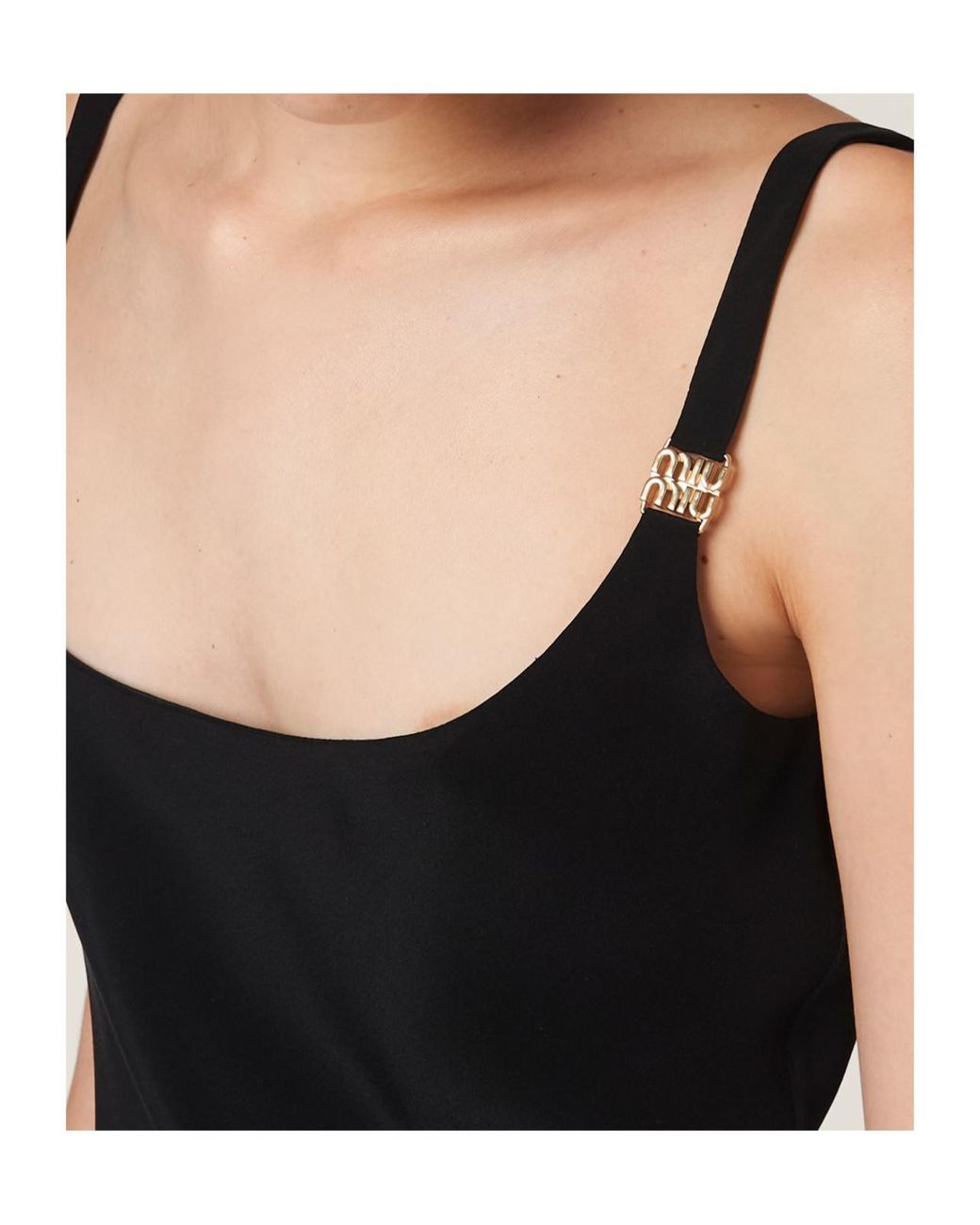 Miu Miu Black Cady Dress
