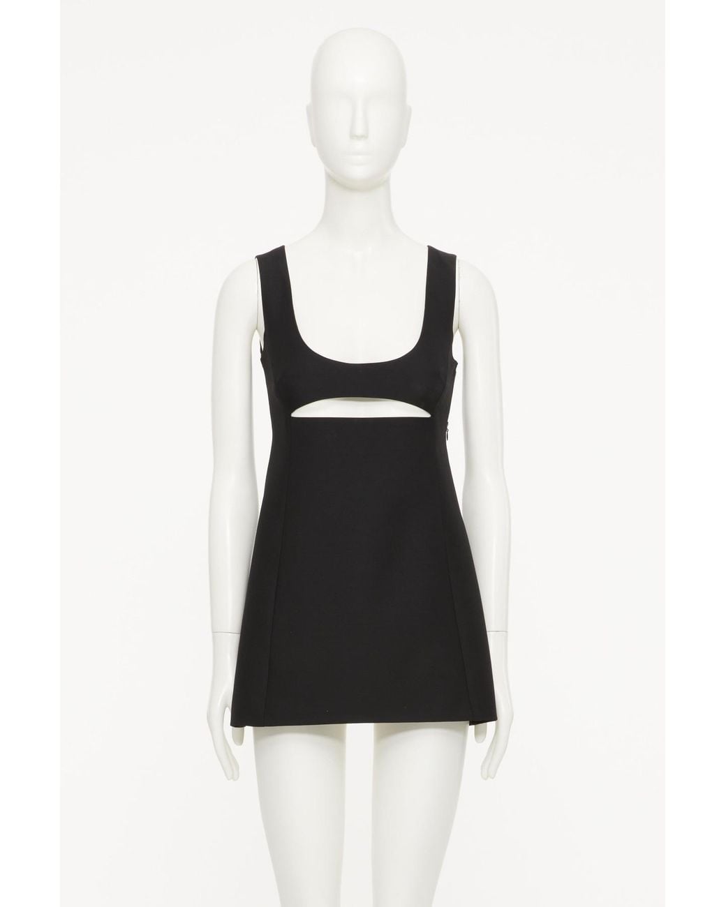 Valentino Black Cut-Out Sleeveless Dress