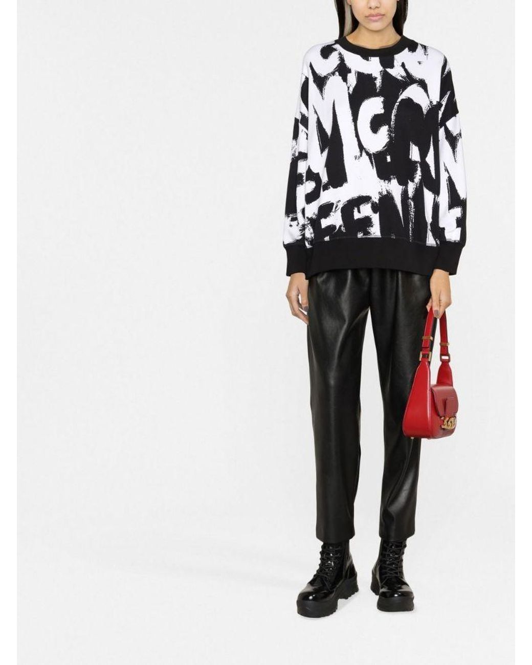 McQueen Black Graffiti Pint Sweatshirt