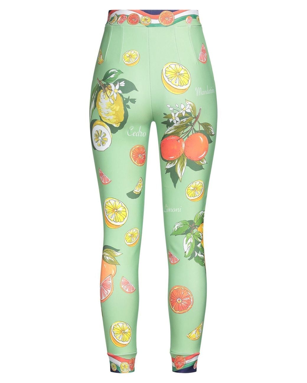 Dolce & Gabbana Green Printed Leggings