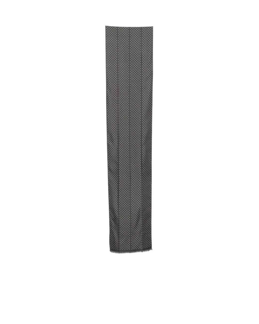 Tom Ford Gray Polka-Dot Scarf for men