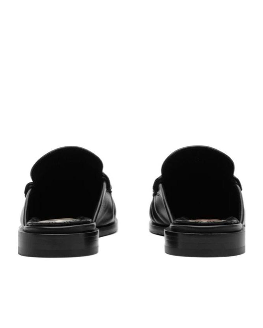 Burberry Black Cadet Gathered Mules
