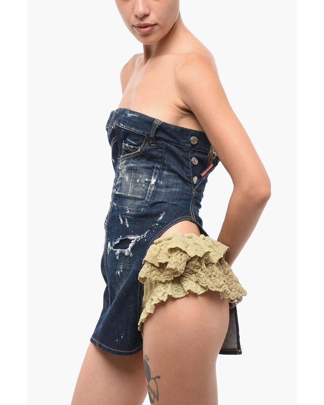 DSquared² Blue Mini Dress