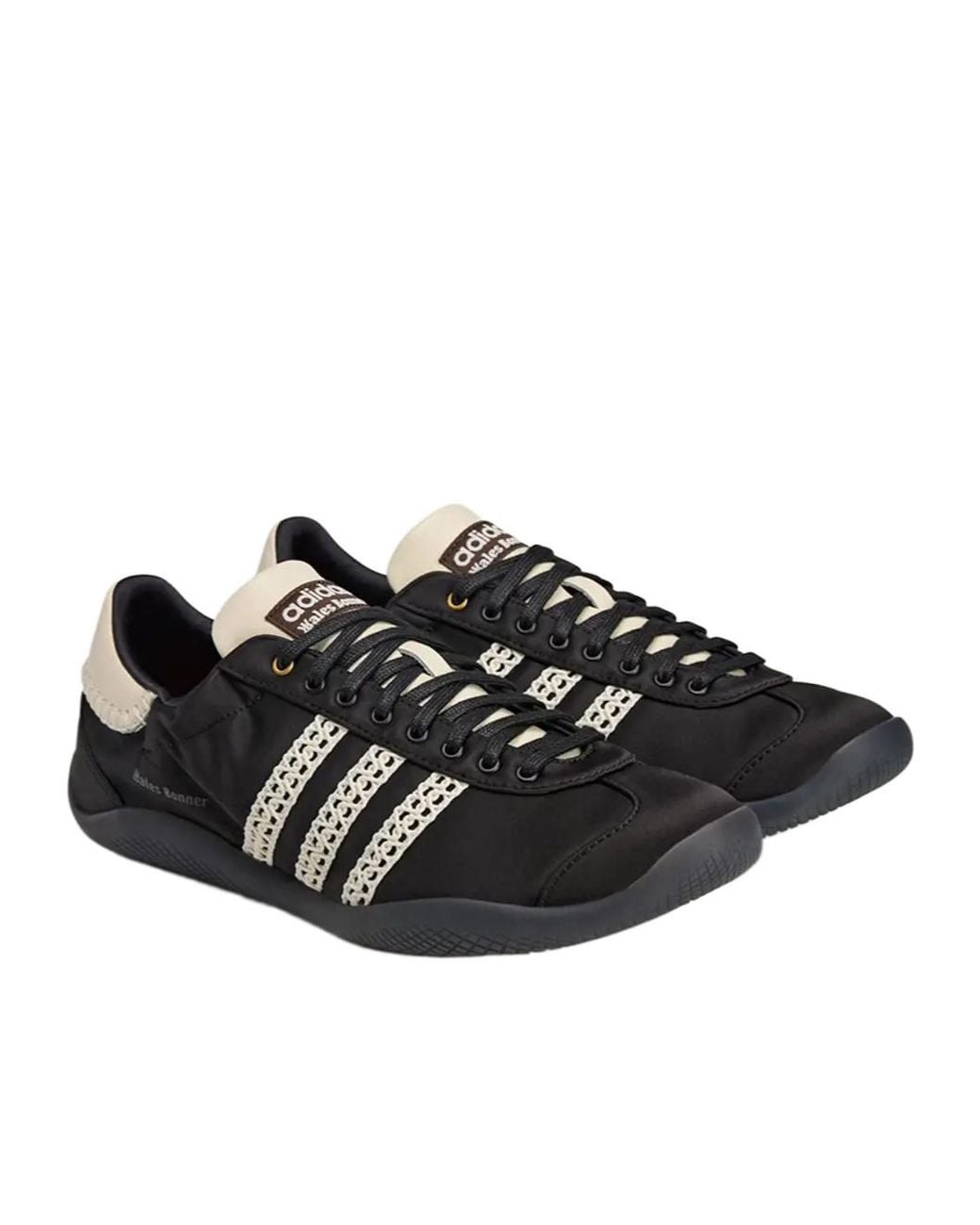 Adidas by Wales Bonner Black Adidas X Wales Bonner Three-Striped Lace-Up Sneakers for men
