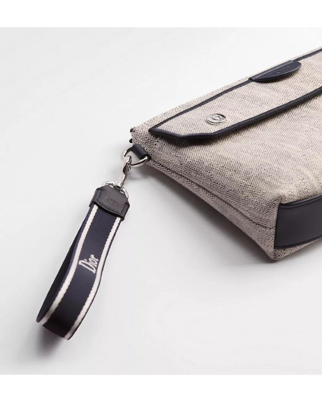 Dior Metallic Iviera Pocket Jett A5 Triangle Pouch for men