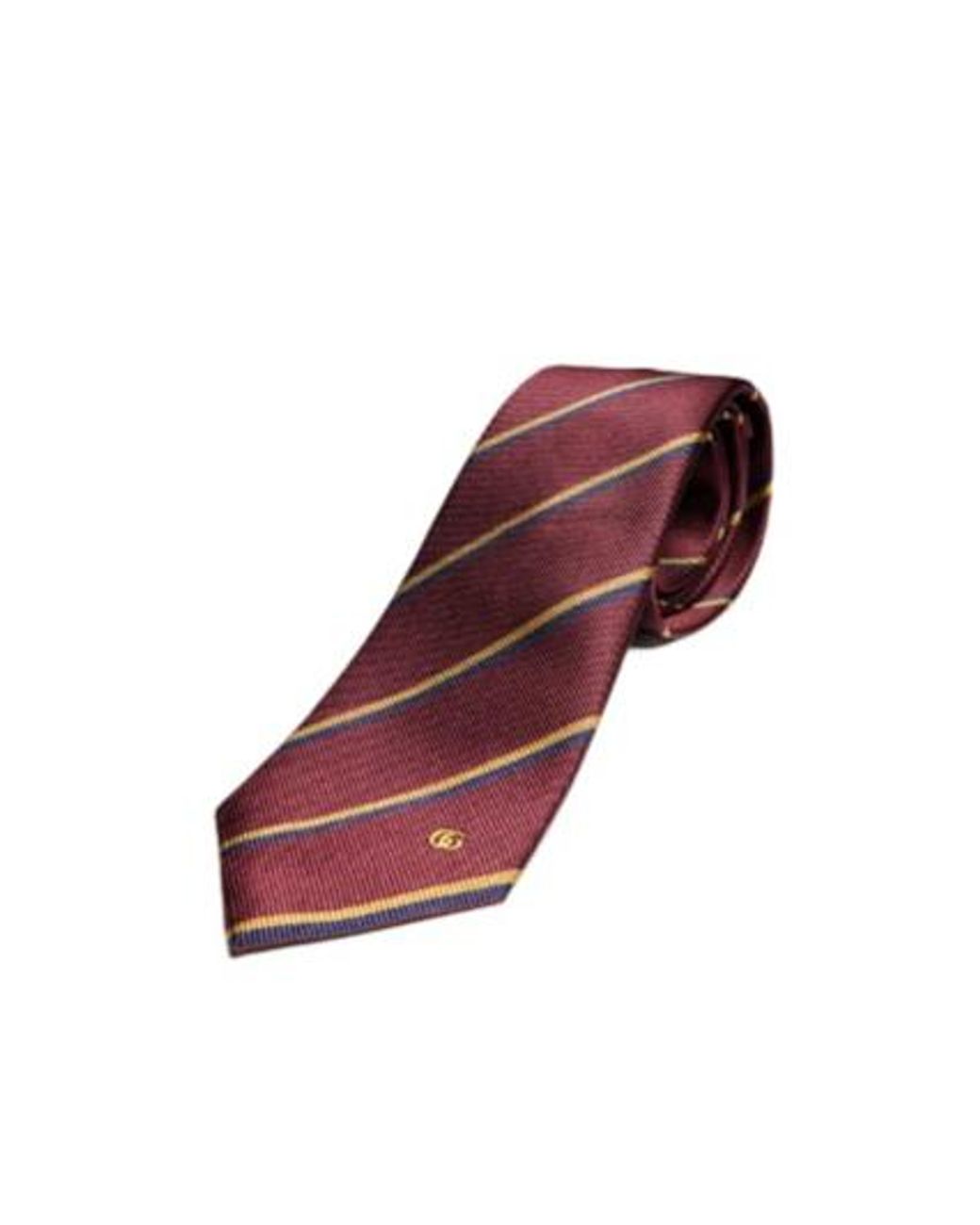 Gucci Purple Striped Double G Silk Jacquard Tie for men
