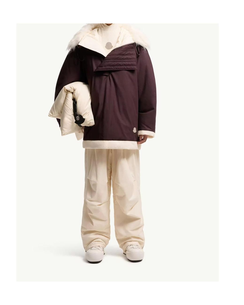 Moncler Purple Jil Sander Bowtiediene Short Down Jacket for men