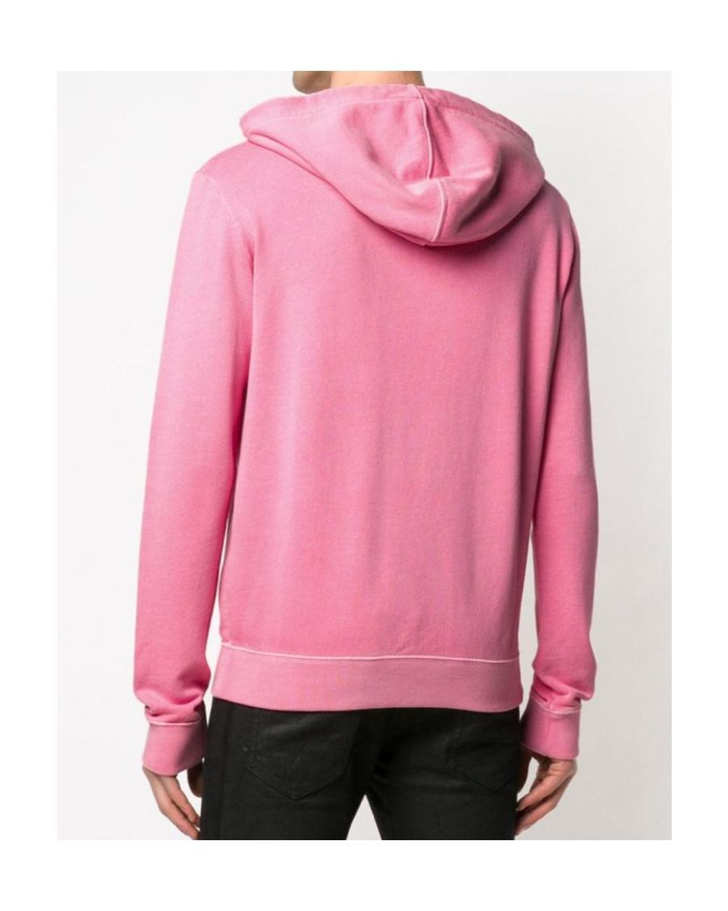 Saint Laurent Pink Rive Gauche' Hoodie for men