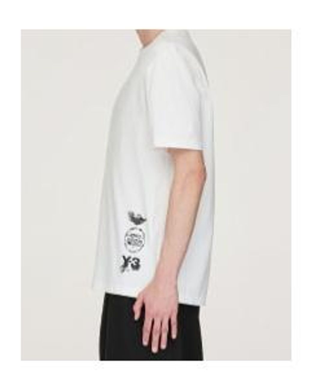 Y-3 White Short-Sleeved Crewneck T-Shirt for men