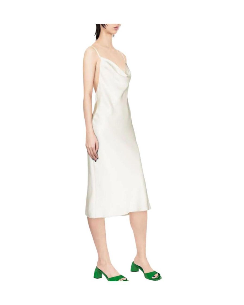 ROTATE BIRGER CHRISTENSEN White Bare-Back Halter Skirt