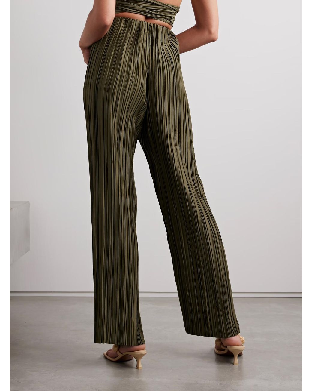 Cult Gaia Green Stacie Trousers