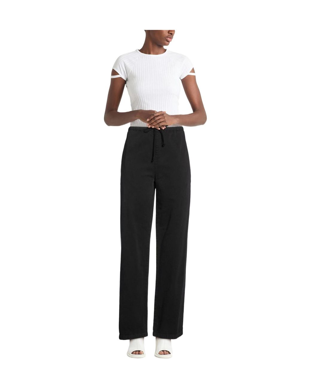 MM6 by Maison Margiela Black Oversized Trousers