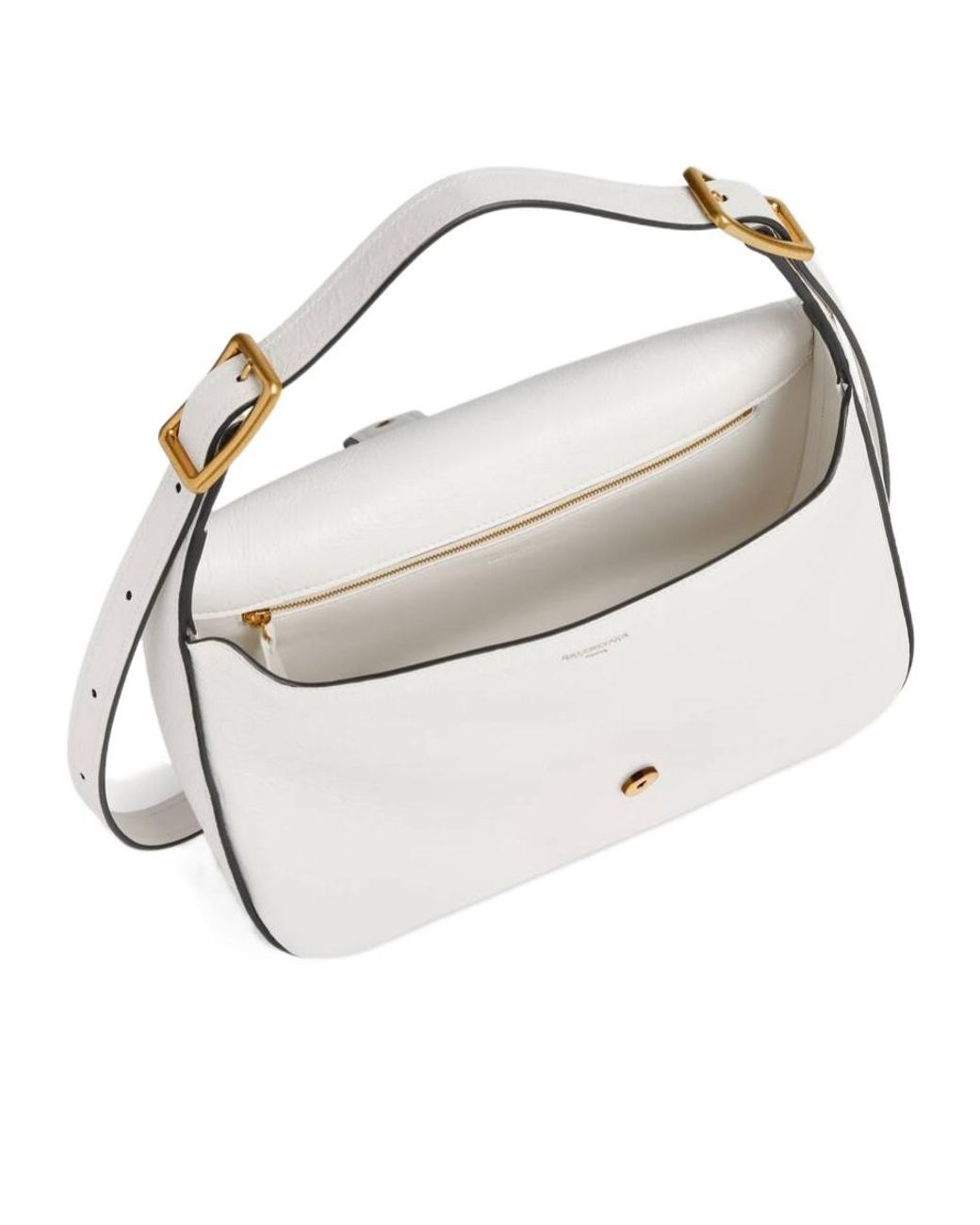 Balenciaga White Clicca Medium Shoulder Bag